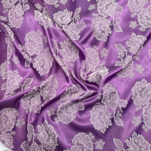 Women Dress Satin Jacquard Two Tone Colors Fabric